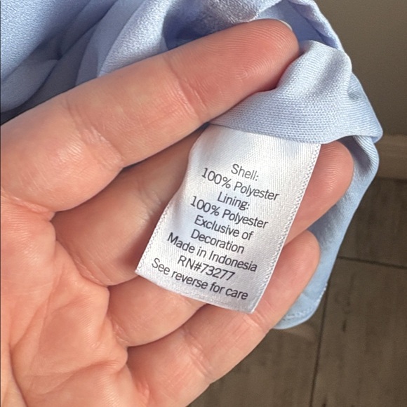 [Nine West] Lavender Button-Front Dress - Size Large - Picture 4 of 5